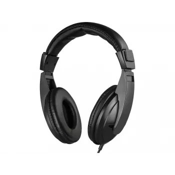 Sandberg Saver MiniJack Headphone Large, vadu, zvani/mūzika, 20–20000 Hz, 270 g, austiņas, melnas
