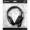 Sandberg Saver MiniJack Headphone Large, vadu, zvani/mūzika, 20–20000 Hz, 270 g, austiņas, melnas