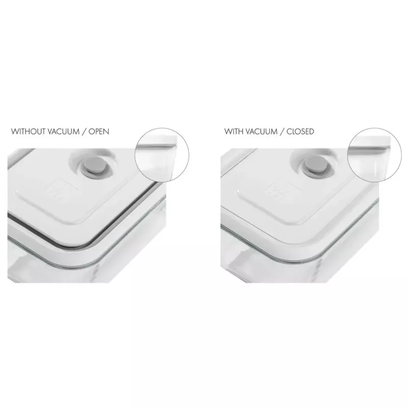 Universāls stikla uzglabāšanas trauks ZWILLING FRESH & SAVE taisnstūrveida 2,85 L, mikroviļņu krāsnij drošs, noņemams vāks