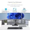 StarTech.com Trīskāršs monitoru galda stiprinājums līdz trim 27 collu ekrāniem, VESA 75x75/100x100, bezinstrumentu sviras regulēšana, C-skava/caurules stiprinājums, ar atsperēm aprīkotas sviras