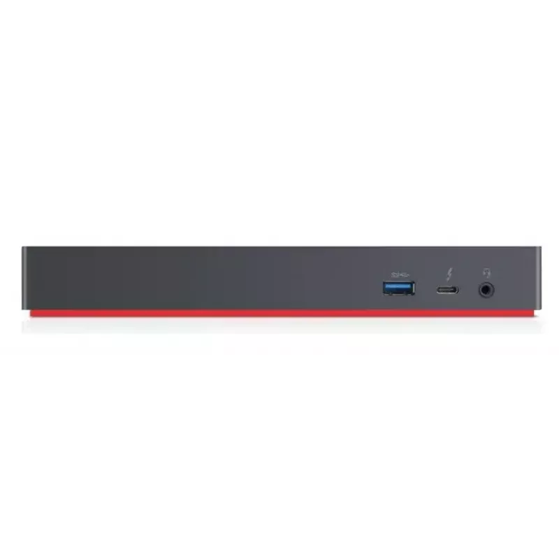 Lenovo 40AN0135EU klēpjdatora dokstacija/portu replikators Vadu Thunderbolt 3 Melns, Sarkans