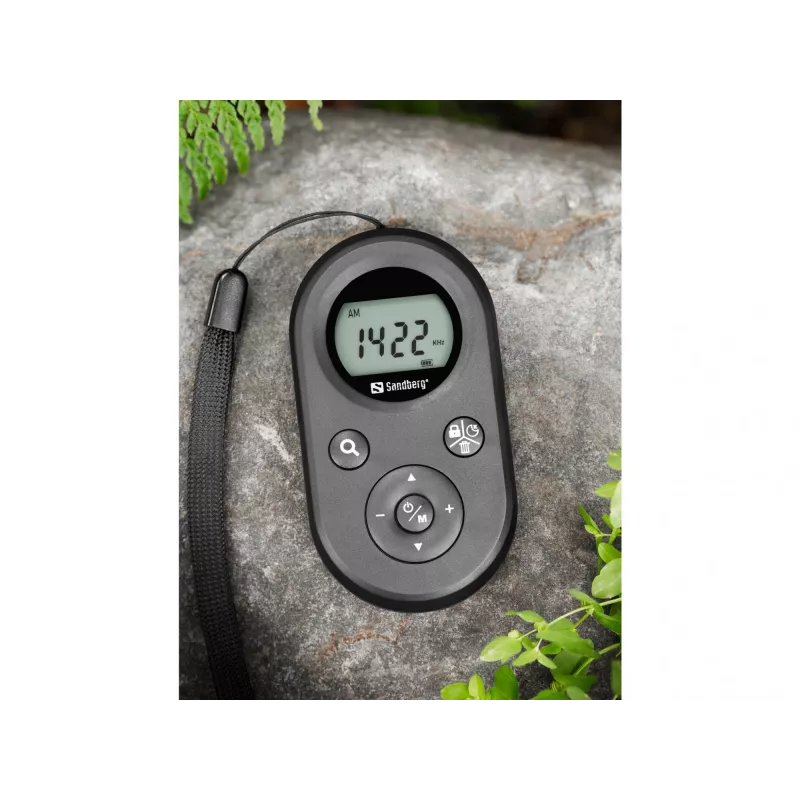 Sandberg Pocket Radio FM+AM uzlādējams, portatīvs, AM, FM, 76 - 108 MHz, 522-1710KHz (9KHz) / 520-170KHz (10KHz), dzintara, 3.5 mm