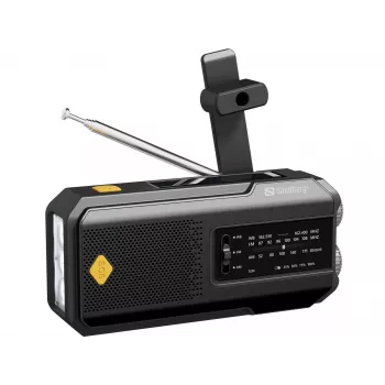 Sandberg Survivor Radio All-in-1 2000, portatīvs, AM, FM, 87–180 MHz, 520–1710 kHz, 3 W, analogais