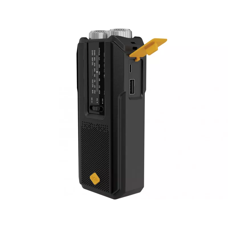 Sandberg Survivor Radio All-in-1 2000, portatīvs, AM, FM, 87–180 MHz, 520–1710 kHz, 3 W, analogais