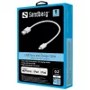 Kabelis Sandberg USB Lightning MFI 0,2m Balts
