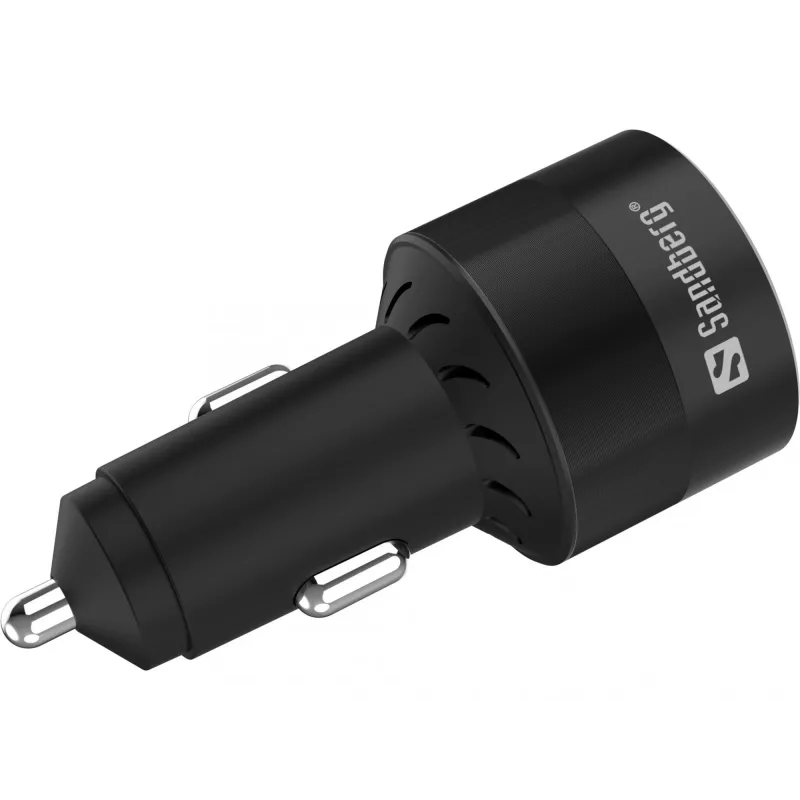 Auto lādētājs Sandberg 3in1 130W USB-C PD ātrā uzlāde universāls