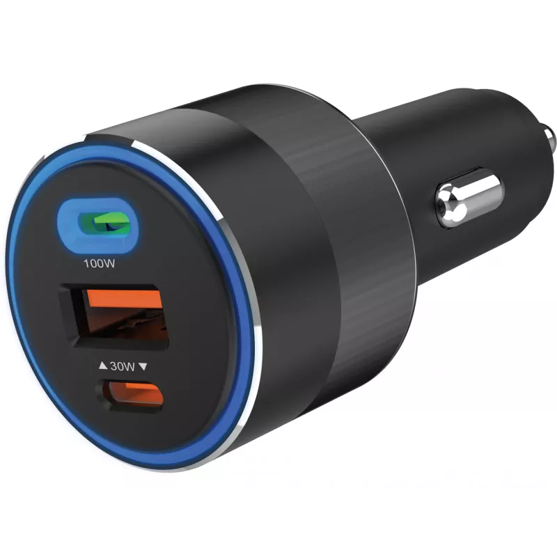 Auto lādētājs Sandberg 3in1 130W USB-C PD ātrā uzlāde universāls