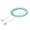StarTech.com 10m (32.8ft) LC to LC (UPC) OM4 multimodes optiskās šķiedras kabelis ar spiedvelkamajām cilpām, 50/125µm, 100G, lieces nejutīgs, zemi ievietošanas zudumi — LSZH optiskās šķiedras pārlēcējvads