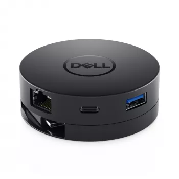 DELL DA300 Vadu USB 3.2 Gen 2 (3.1 Gen 2) Type-C melns