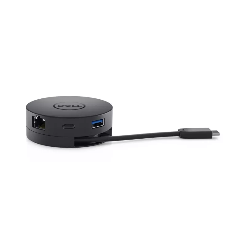 DELL DA300 Vadu USB 3.2 Gen 2 (3.1 Gen 2) Type-C melns