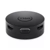 DELL DA300 Vadu USB 3.2 Gen 2 (3.1 Gen 2) Type-C melns