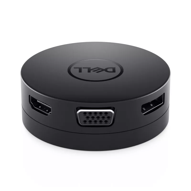 DELL DA300 Vadu USB 3.2 Gen 2 (3.1 Gen 2) Type-C melns