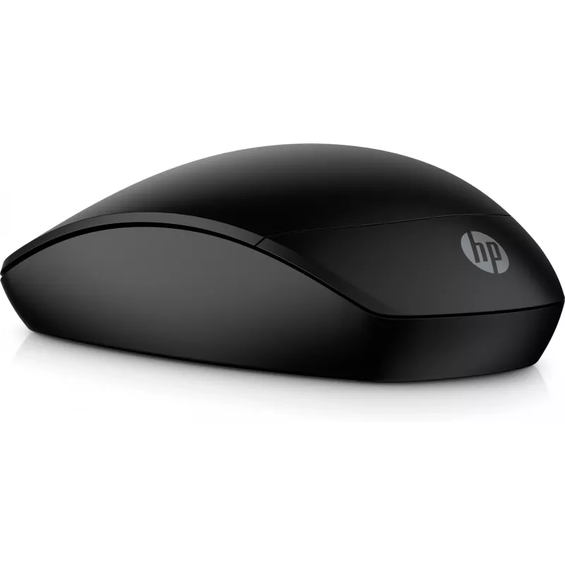 HP 235 plāns bezvadu pele, piemērota abām rokām, optiskā, RF bezvadu, 1600 DPI, melna