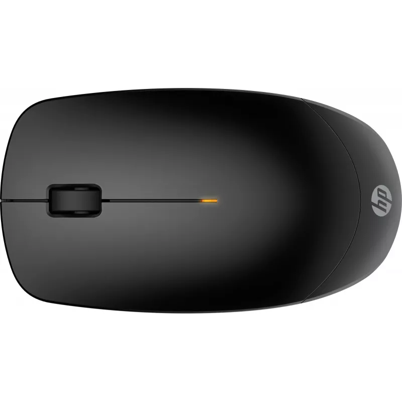 HP 235 plāns bezvadu pele, piemērota abām rokām, optiskā, RF bezvadu, 1600 DPI, melna