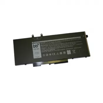 BTI rezerves 4 šūnu klēpjdatora baterija Dell Precision/Latitude sērijai — 7,6 V 68 Wh (8500 mAh), litija polimēra, melna