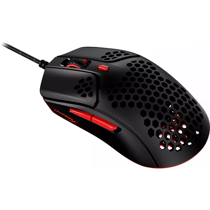 HyperX Pulsefire Haste - Spēļu pele (melna-sarkana)