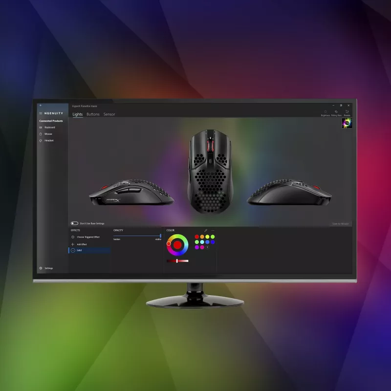 HyperX Pulsefire Haste - Spēļu pele (melna-sarkana)