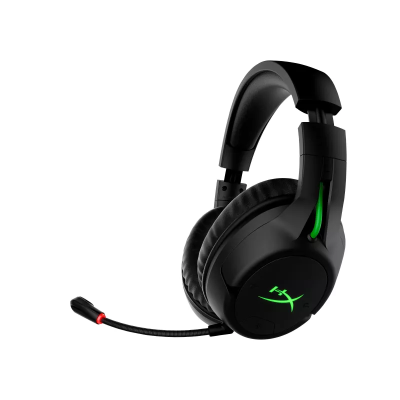 HyperX CloudX Flight - bezvadu spēļu austiņas (melnas-zaļas) - Xbox