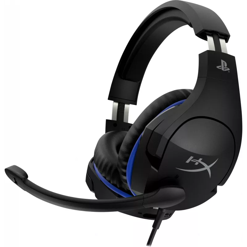 HyperX Cloud Stinger - spēļu austiņas - PS5-PS4 (melnas-zilas)
