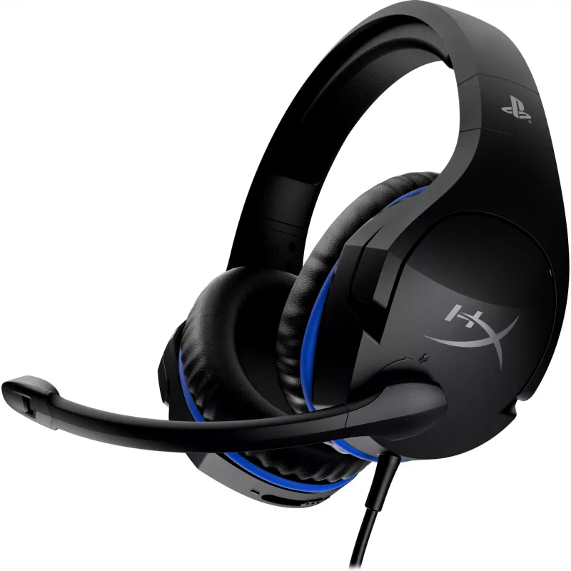 HyperX Cloud Stinger - spēļu austiņas - PS5-PS4 (melnas-zilas)