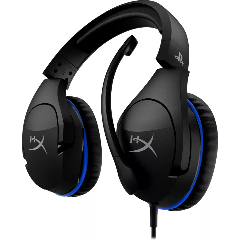 HyperX Cloud Stinger - spēļu austiņas - PS5-PS4 (melnas-zilas)