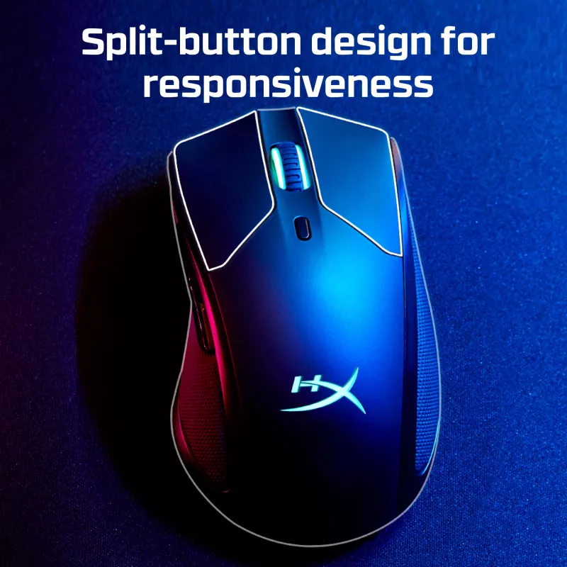 HyperX Pulsefire Dart - bezvadu spēļu pele (melnā krāsā)
