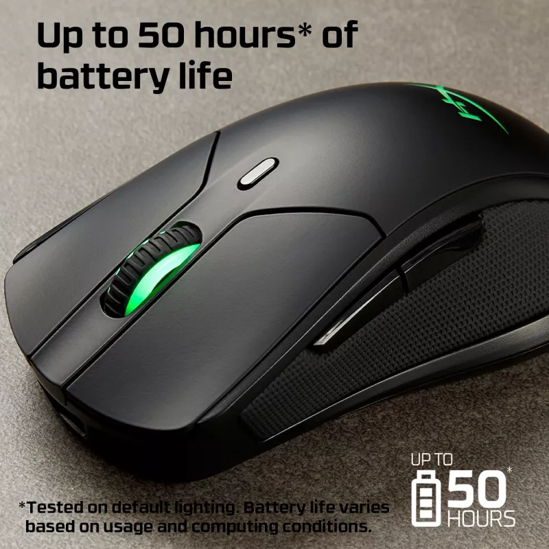 HyperX Pulsefire Dart - bezvadu spēļu pele (melnā krāsā)