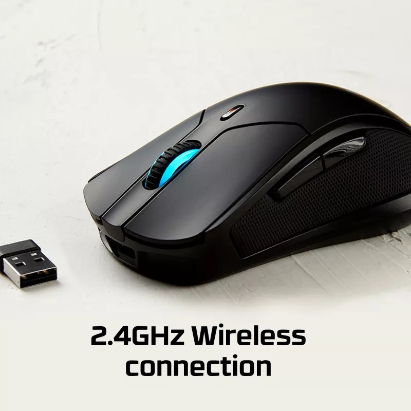 HyperX Pulsefire Dart - bezvadu spēļu pele (melnā krāsā)