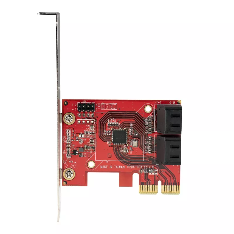 StarTech.com SATA PCIe karte - 4-portu PCIe SATA paplašināšanas karte - 6Gbps - zema profila kronšteins - novietoti viens virs otra SATA savienotāji - ASM1164 bez RAID - PCI Express uz SATA pārveidotājs