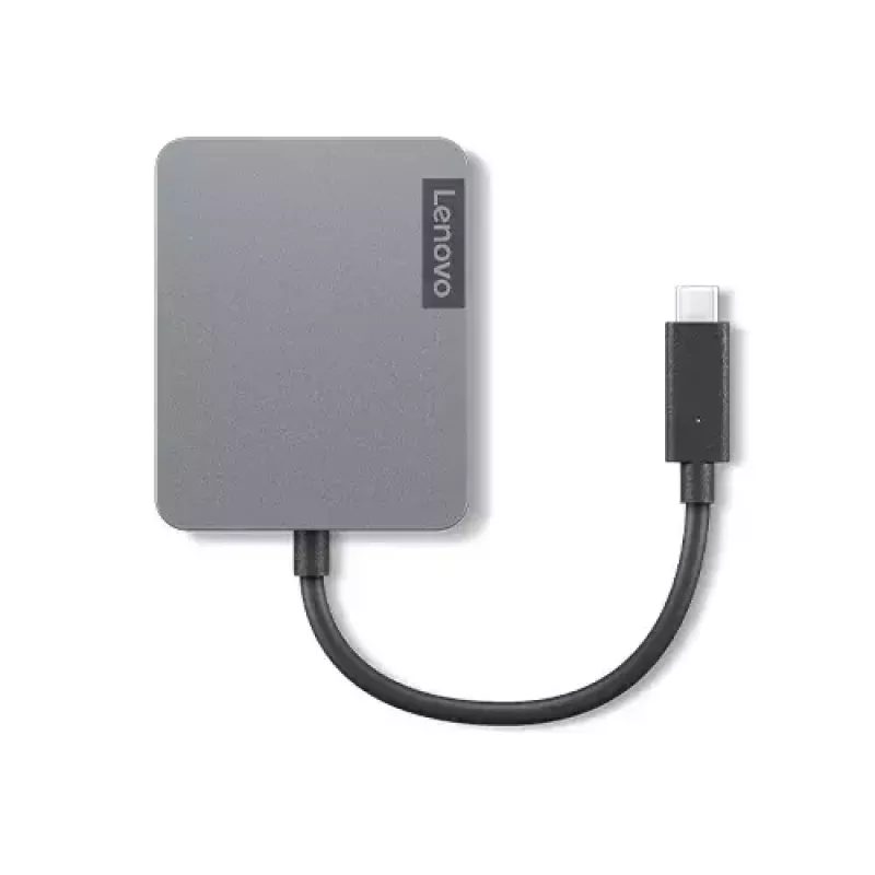 Lenovo 4X91A30366 klēpjdatora dokstacija/portu replikators, vadu, USB 2.0 Type-C, pelēka