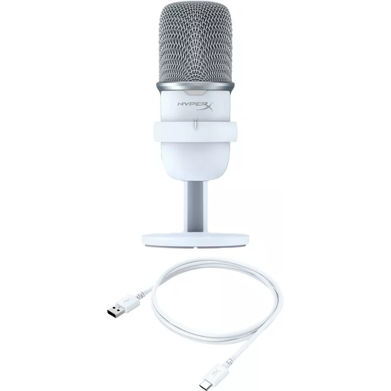 HyperX SoloCast — USB mikrofons (balts)