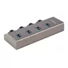 StarTech.com 4 portu pašdarbināms USB-C centrmezgls ar individuāliem ieslēgšanas/izslēgšanas slēdžiem, USB 3.0 5 Gbps paplašināšanas centrmezgls ar barošanas bloku, galddatora/klēpjdatora USB-C uz USB-A centrmezgls, USB Type-C centrmezgls ar BC 1.2