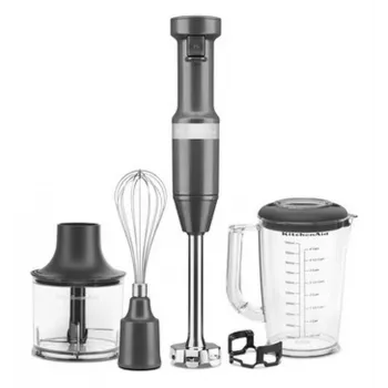 KitchenAid 5KHBV83EDG 1 L iegremdējamais blenderis 180 W Pelēks