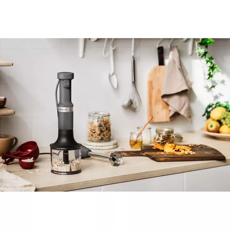 KitchenAid 5KHBV83EDG 1 L iegremdējamais blenderis 180 W Pelēks