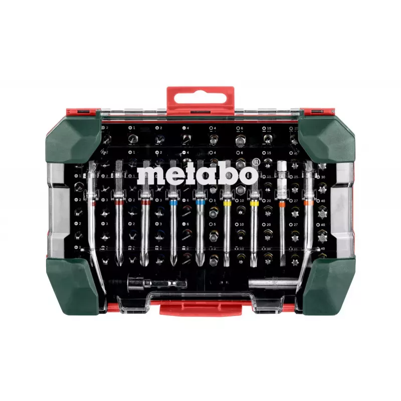 Skrūvgrieža uzgaļu komplekts Metabo Bit box SP 69 gab.