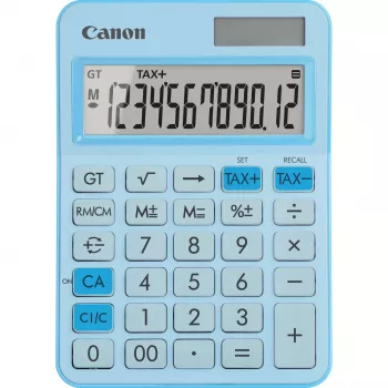 Pamata kalkulators Canon LS-125KB 12 cipari zils nodokļu aprēķins