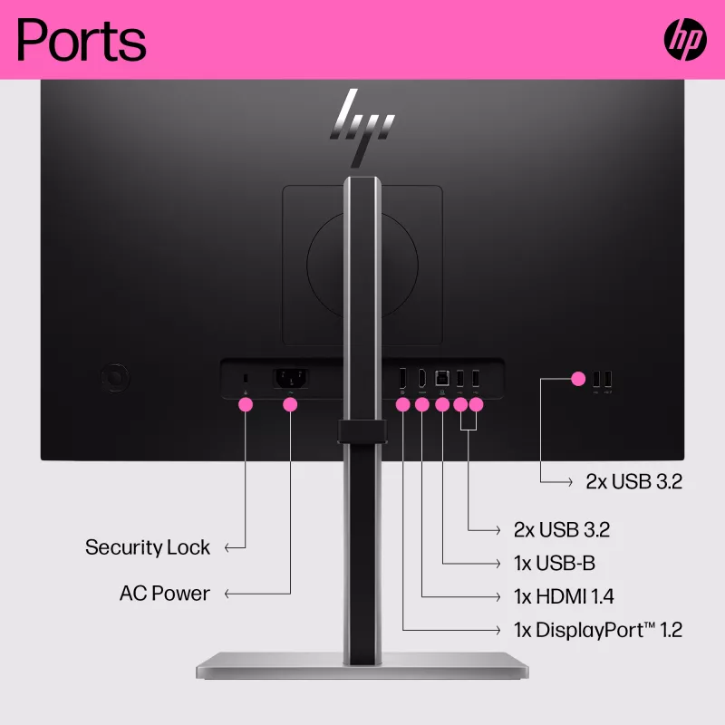 Monitors HP E24t G5 23.8 collu skārienjūtīgs Full HD LCD 1920x1080