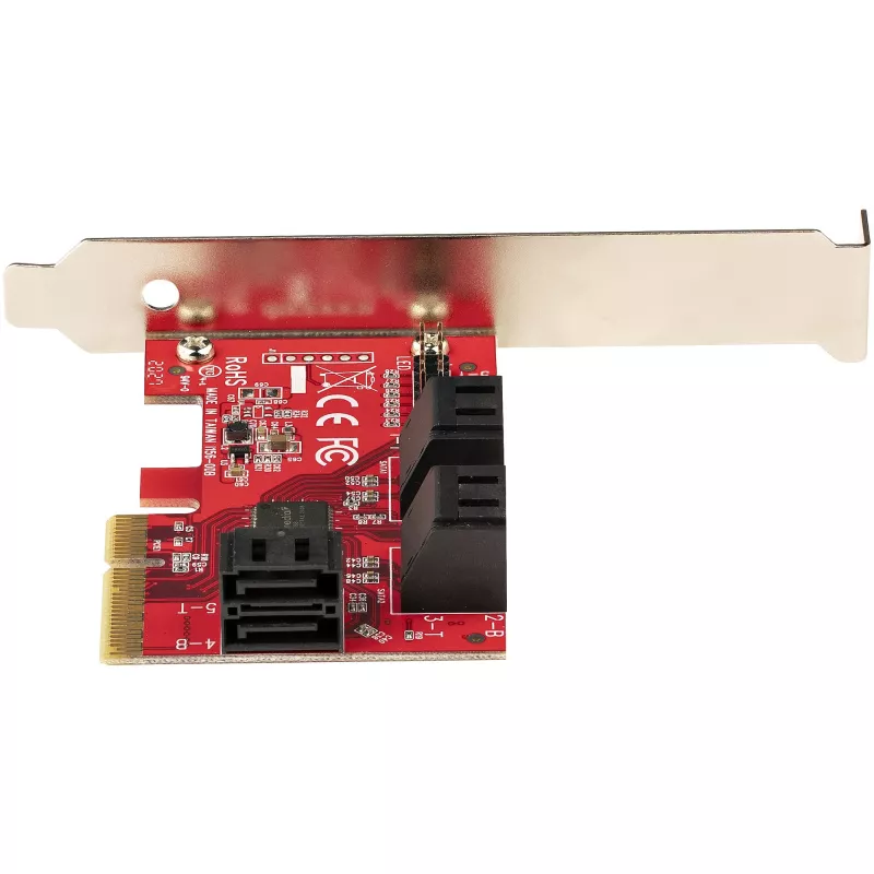 StarTech.com SATA PCIe karte - 6 portu PCIe SATA paplašināšanas karte - 6 Gbps - zema/pilna profila - virknes SATA savienotāji - ASM1166 bez RAID - PCI Express uz SATA pārveidotājs