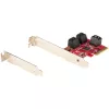 StarTech.com SATA PCIe karte - 6 portu PCIe SATA paplašināšanas karte - 6 Gbps - zema/pilna profila - virknes SATA savienotāji - ASM1166 bez RAID - PCI Express uz SATA pārveidotājs