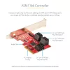 StarTech.com SATA PCIe karte - 6 portu PCIe SATA paplašināšanas karte - 6 Gbps - zema/pilna profila - virknes SATA savienotāji - ASM1166 bez RAID - PCI Express uz SATA pārveidotājs