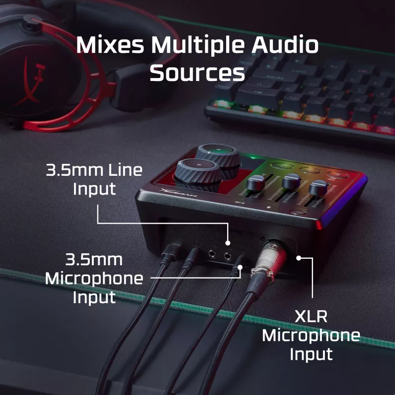 Audio mikseris HP HyperX 73C12AA 20 - 20000 Hz 32 - 600 Ω