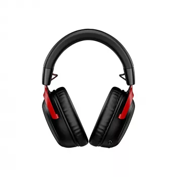 HyperX Cloud III Wireless - spēļu austiņas, melnas; sarkanas, Ķīna, apļveida, slēgtas, aktīva, 155 mm