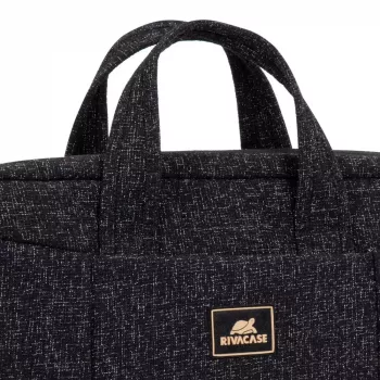Ziņneša soma Rivacase 7931 39,6 cm 15,6 collas Melna Balta