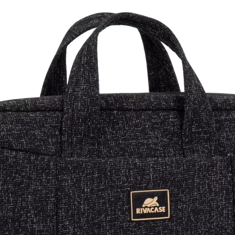 Ziņneša soma Rivacase 7931 39,6 cm 15,6 collas Melna Balta