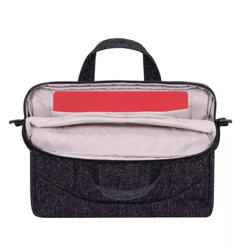 Ziņneša soma Rivacase 7931 39,6 cm 15,6 collas Melna Balta