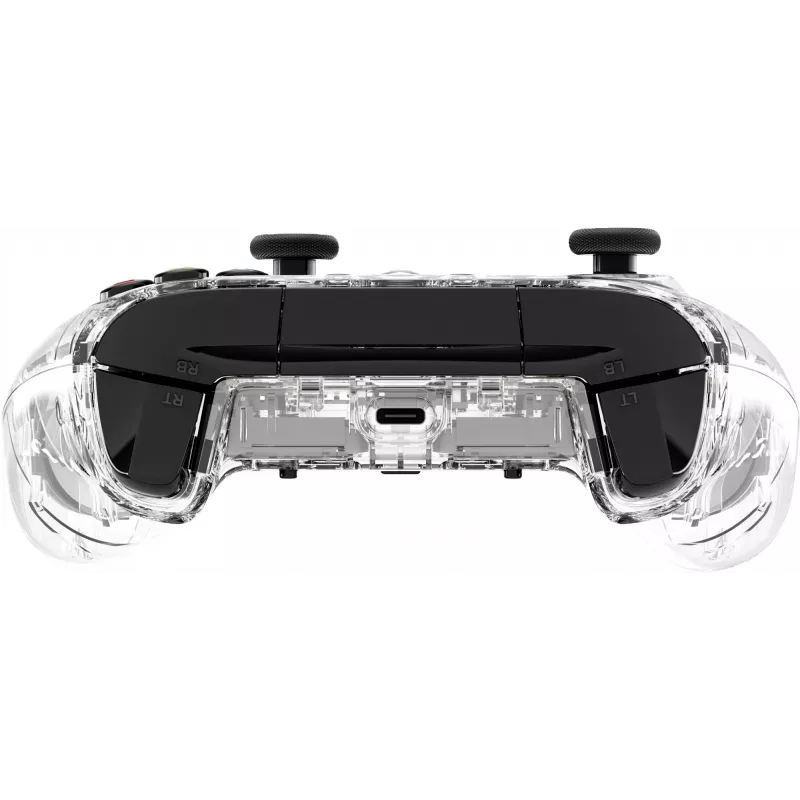 HyperX Clutch Gladiate - vadu spēļu RGB kontrolieris - Xbox, spēļu kontrolieris, Xbox One, Xbox Series X, vadu, USB, USB Type-A, USB Type-C, caurspīdīgs