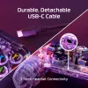 HyperX Clutch Gladiate - vadu spēļu RGB kontrolieris - Xbox, spēļu kontrolieris, Xbox One, Xbox Series X, vadu, USB, USB Type-A, USB Type-C, caurspīdīgs