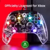 HyperX Clutch Gladiate - vadu spēļu RGB kontrolieris - Xbox, spēļu kontrolieris, Xbox One, Xbox Series X, vadu, USB, USB Type-A, USB Type-C, caurspīdīgs