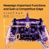 HyperX Clutch Gladiate - vadu spēļu RGB kontrolieris - Xbox, spēļu kontrolieris, Xbox One, Xbox Series X, vadu, USB, USB Type-A, USB Type-C, caurspīdīgs