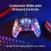 HyperX Clutch Gladiate - vadu spēļu RGB kontrolieris - Xbox, spēļu kontrolieris, Xbox One, Xbox Series X, vadu, USB, USB Type-A, USB Type-C, caurspīdīgs